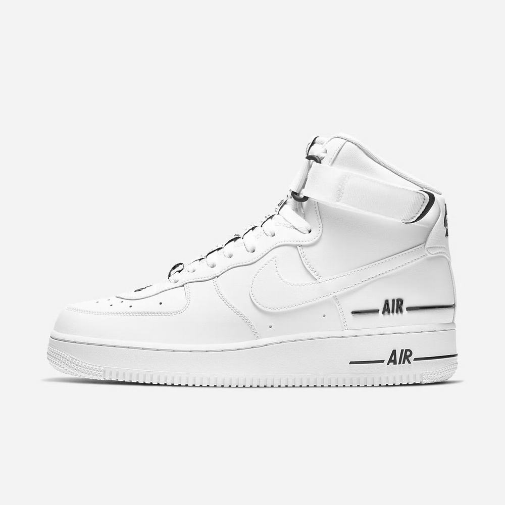 Sneakers Nike Air Force 1 High '07 LV8 3 Blanche 0635-914 White/Black/White Homme | FQI-53820665